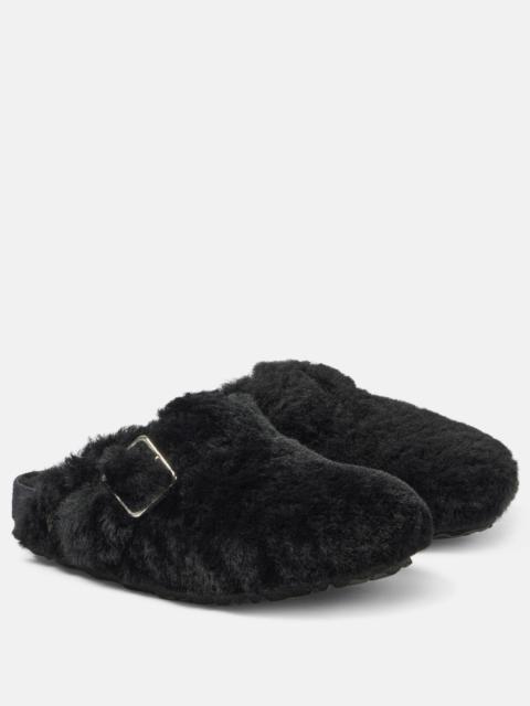 Boston shearling clogs