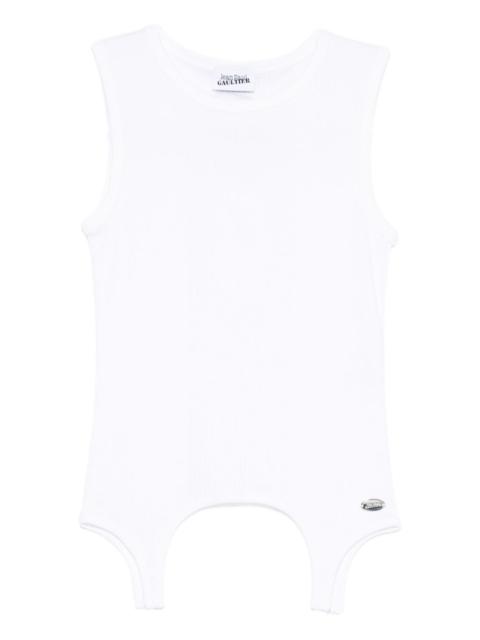 appliqué-detail cotton top