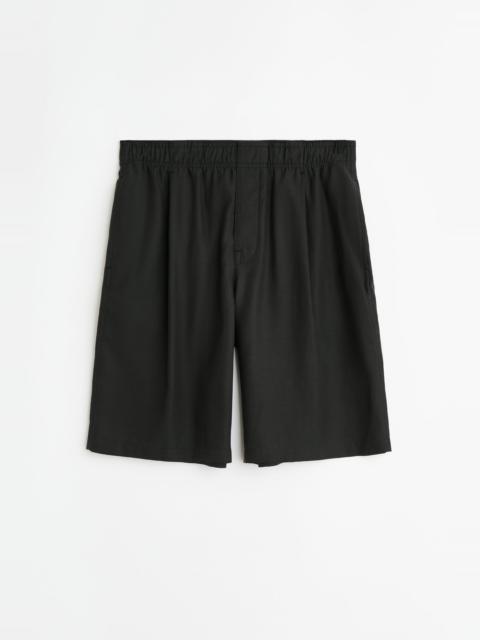 Leisure Shorts Still Black Calm Cupro Cotton