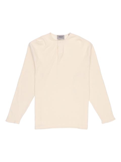 Fear of God Essentials FW20 Thermal Long Sleeve Henley Tee 'Cream' FOG-FW20-170