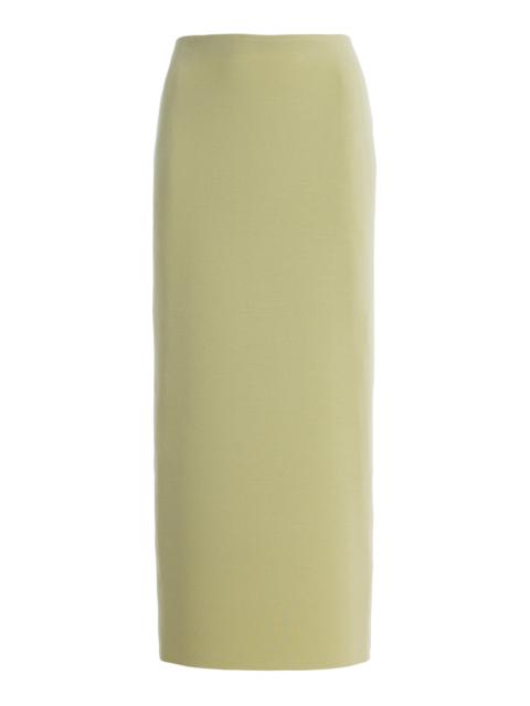 Exclusive Cassidy Wool Maxi Skirt green