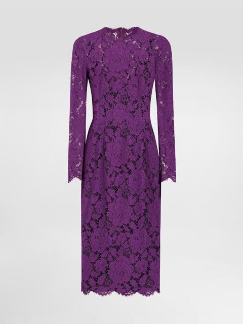 Cordonetto lace sheath dress