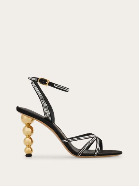 Bauble heel sandal