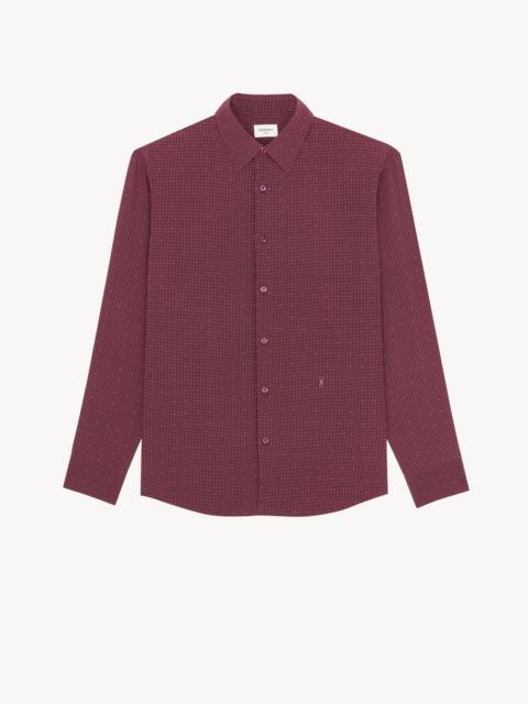 CASSANDRE DOTTED SHIRT IN SILK CREPE DE CHINE