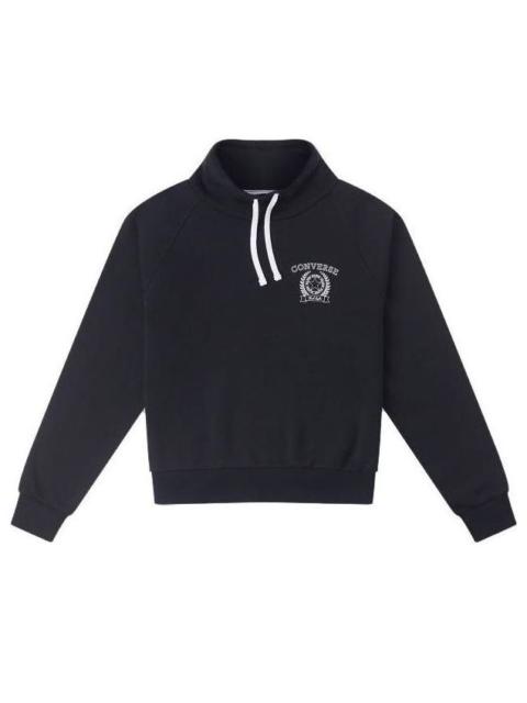 (WMNS) Converse Retro Chuck Taylor Mock Neck Pullover 'Black' 10026107-A01