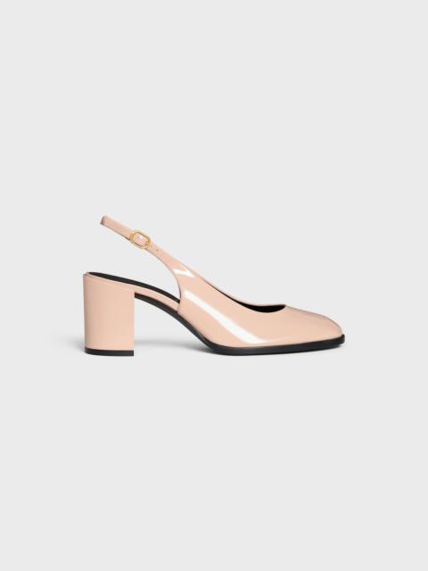 CELINE LILY PERFORATED TRIOMPHE SLINGBACK IN PATENT CALFSKIN