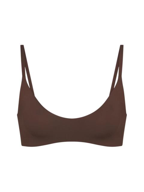 Nike x SKIMS Women's Matte Micro Scoop Bra Dark Sepia