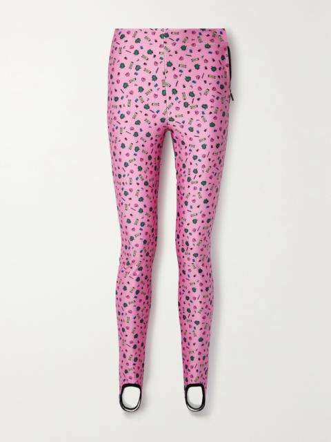 + 3 Moncler Grenoble Printed Stretch-jersey Stirrup Pants