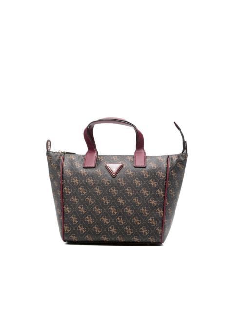 Follie logo-pattern tote bag