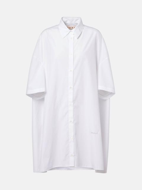 Cotton shirt dress
