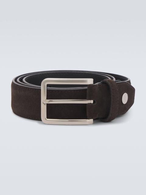 Suede belt