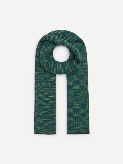 Green Mélange Cotton-Blend Scarf