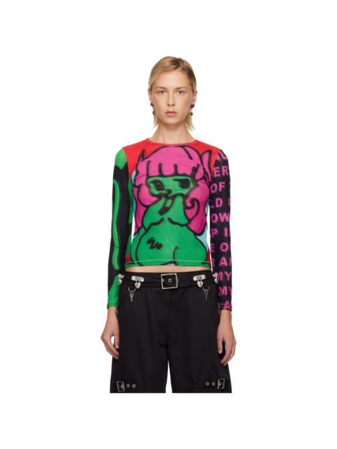 Multicolor Tiny Mesh LS T-shirt