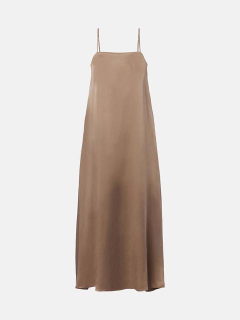 Melfi silk twill maxi dress
