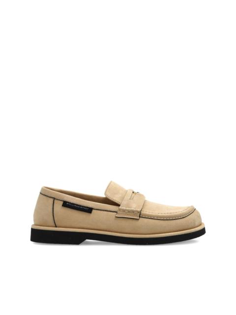 Ryder penny-strap suede loafers