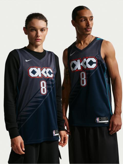 Jalen Williams Oklahoma City Thunder City Edition Men's Nike NBA Swingman Jersey