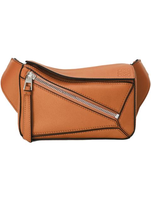 LOEWE Puzzle Bum Bag in Classic Calfskin Mini Tan