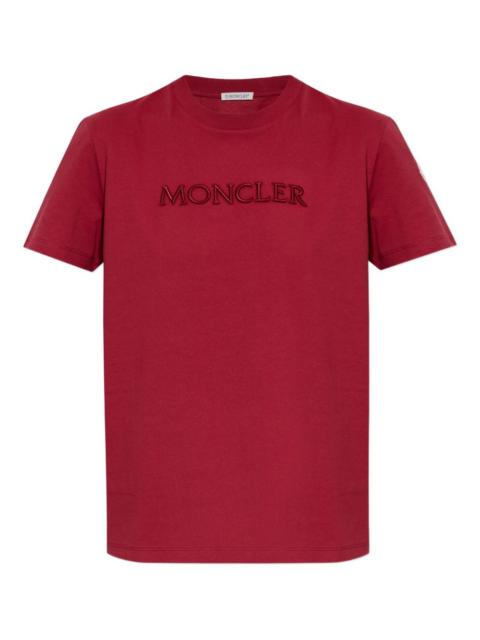 logo-embroidered T-shirt