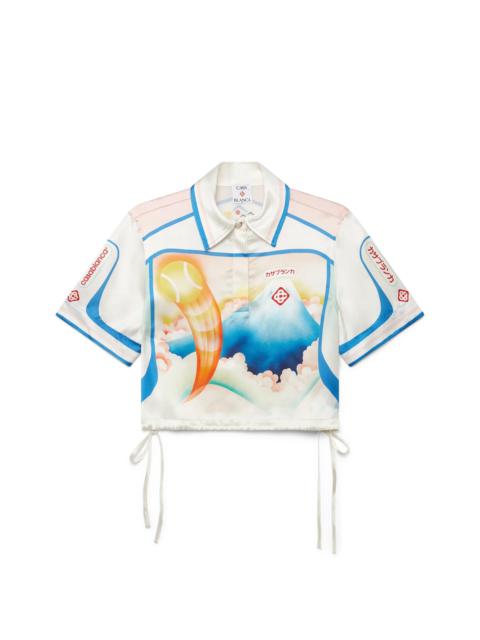 Fuji Dream Silk Cropped Shirt