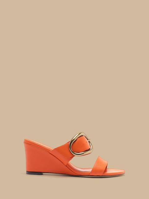Citrus Buckle Wedge Sandal
