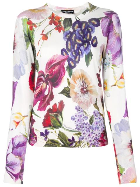 floral print sweater