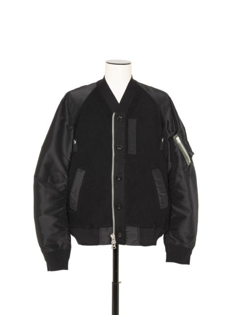 ★sacai Nylon Twill Blouson 23SS 黒size4 sacai 23SS Denim x Nylon Twill Blouson
