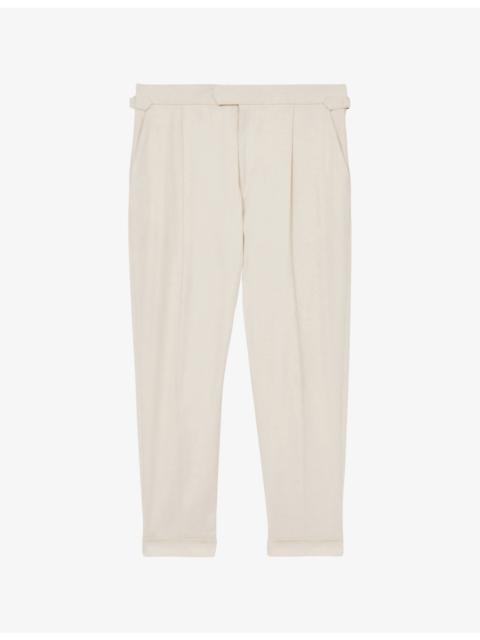 Cantwell Tapered-Leg Cotton-Blend Trousers