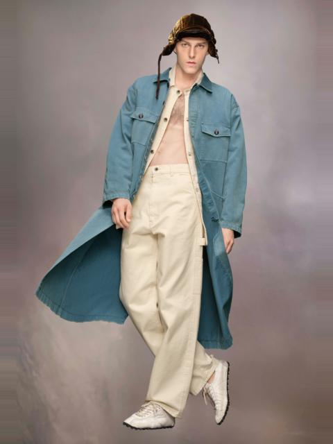 Herringbone trench coat