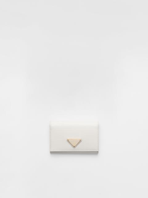 Saffiano leather card holder