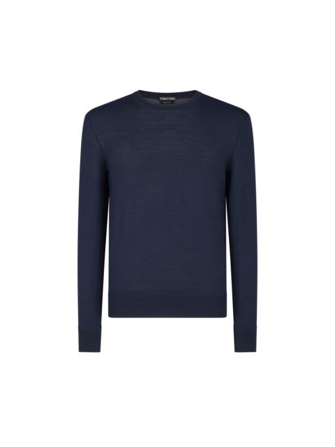 FINE GAUGE PURE WOOL CREW NECK
