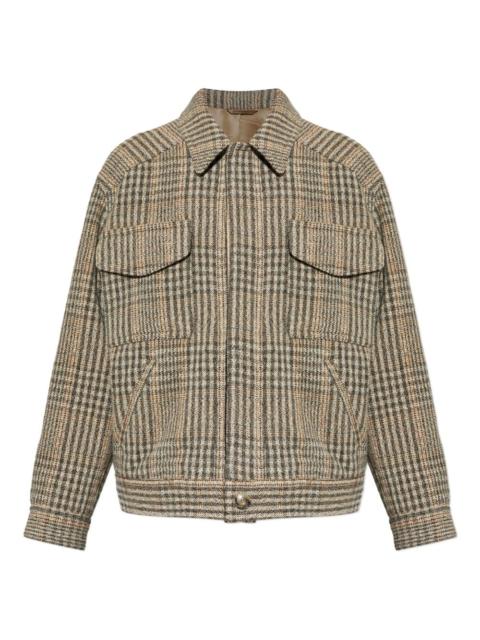 Folco checked flap-pocket jacket