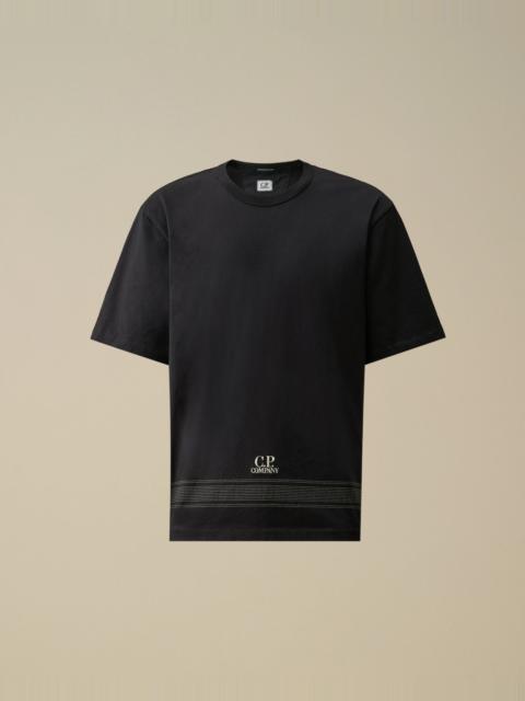 Mercerized Jersey 30/2 Twisted Short Sleeve Embroidery T-Shirt
