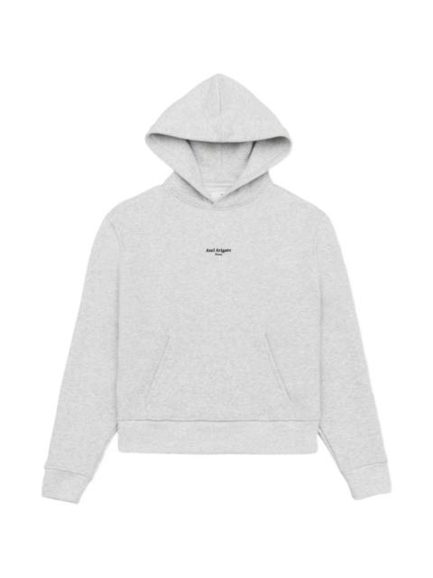 logo-print organic cotton hoodie