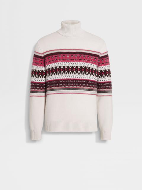 WHITE OASI CASHMERE TURTLENECK