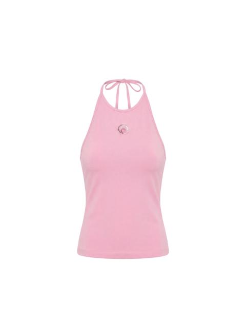 PEARL LOGO HALTER TOP