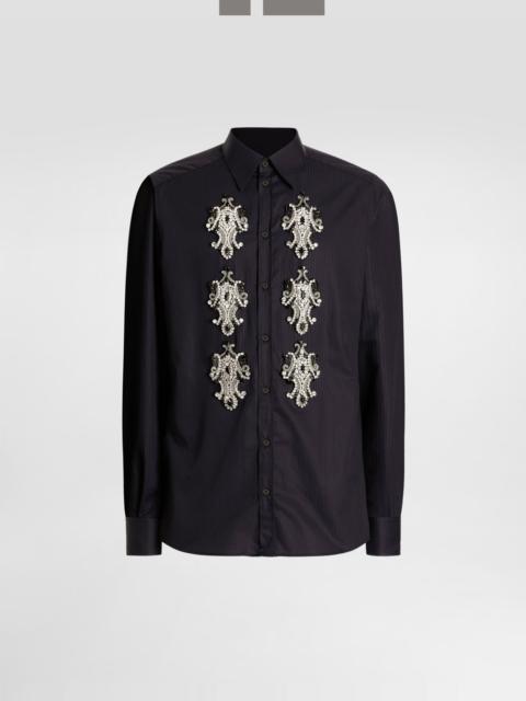 Striped cotton martini shirt