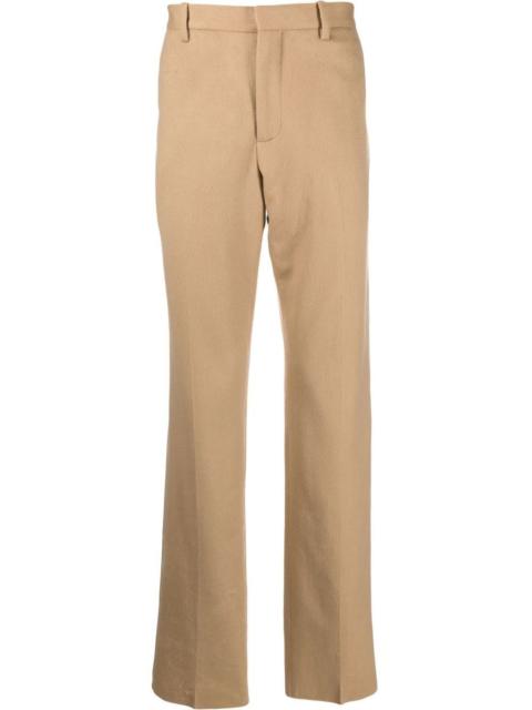 slim-cut tailored cashmere trousers