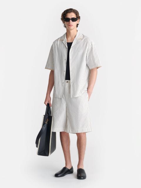 Striped Bermuda Shorts