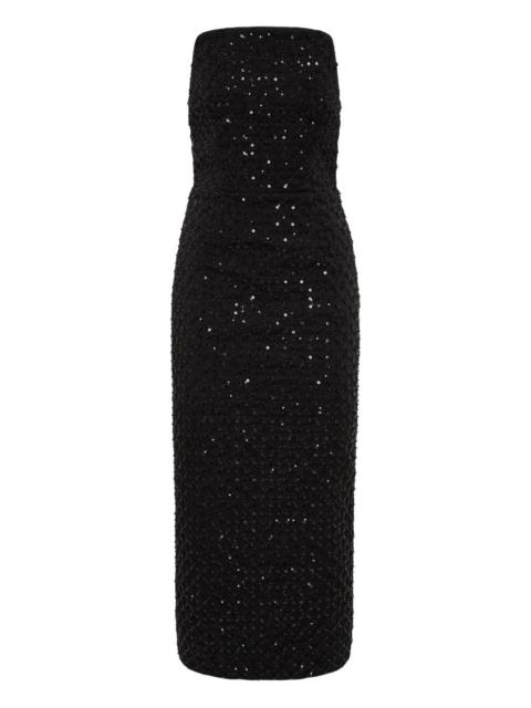 sequin neve midi dress
