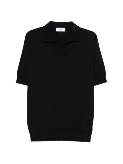 knit polo shirt