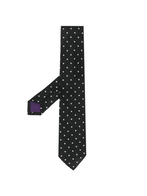 dot print neck tie