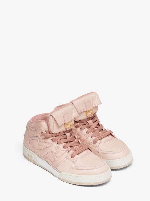 Pink nylon high-tops