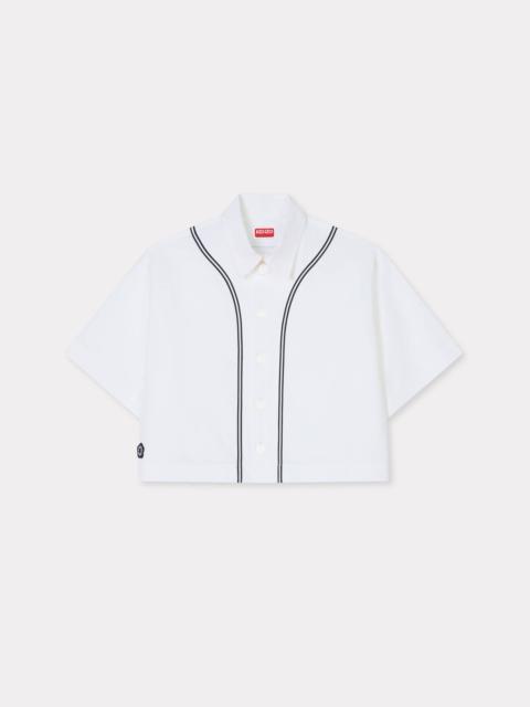 'Boke Flower 2.0' baseball short sleeve shirt in poplin cotton