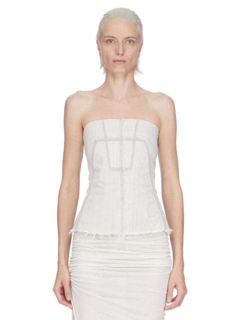 Rick Owens Drkshdw Raw-edge Bandeau Top