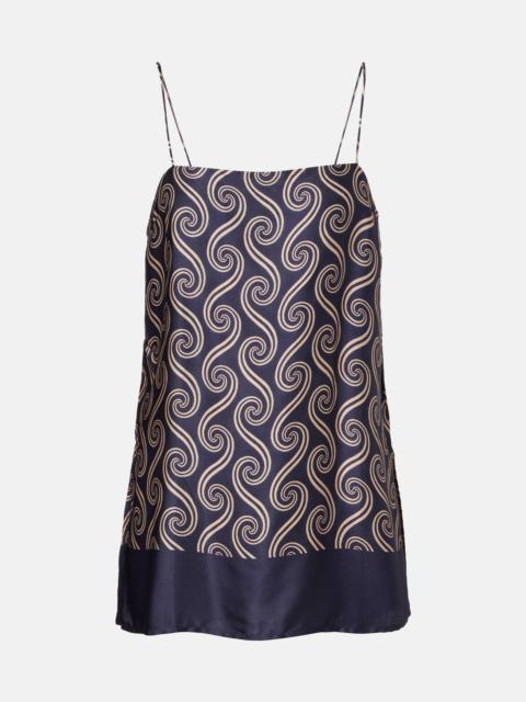 Aina printed satin camisole