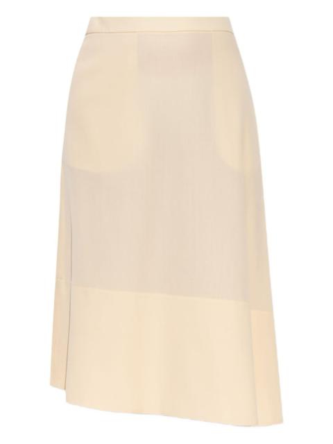 asymmetric midi skirt