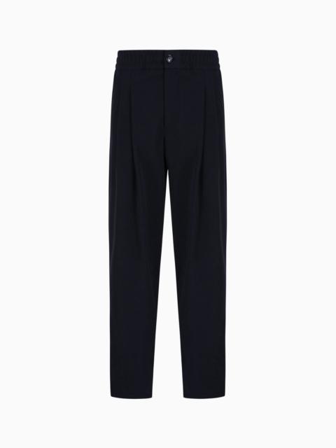DOUBLE-PLEAT TROUSERS IN VIRGIN WOOL