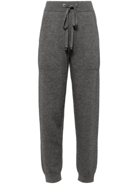 knitted tapered trousers
