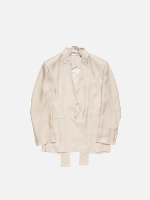 Single-breasted suit jacket - Beige Multi