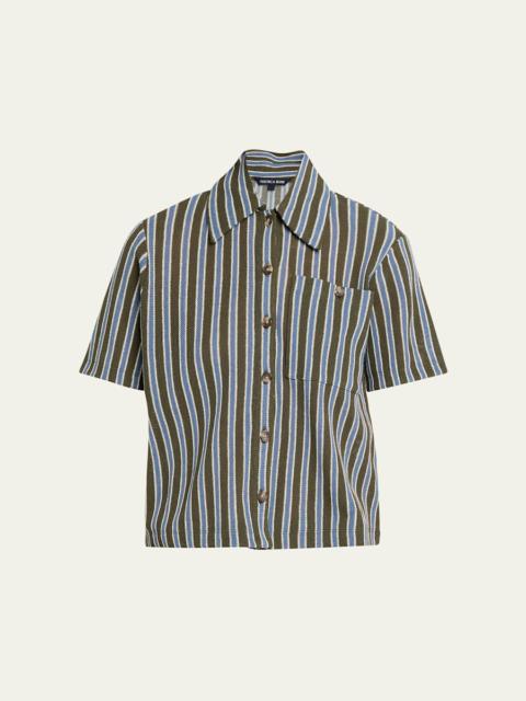 Kyan Striped Cotton Cardigan